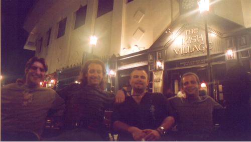 Darren, Roger, 
  Garth & I
 going Irish.